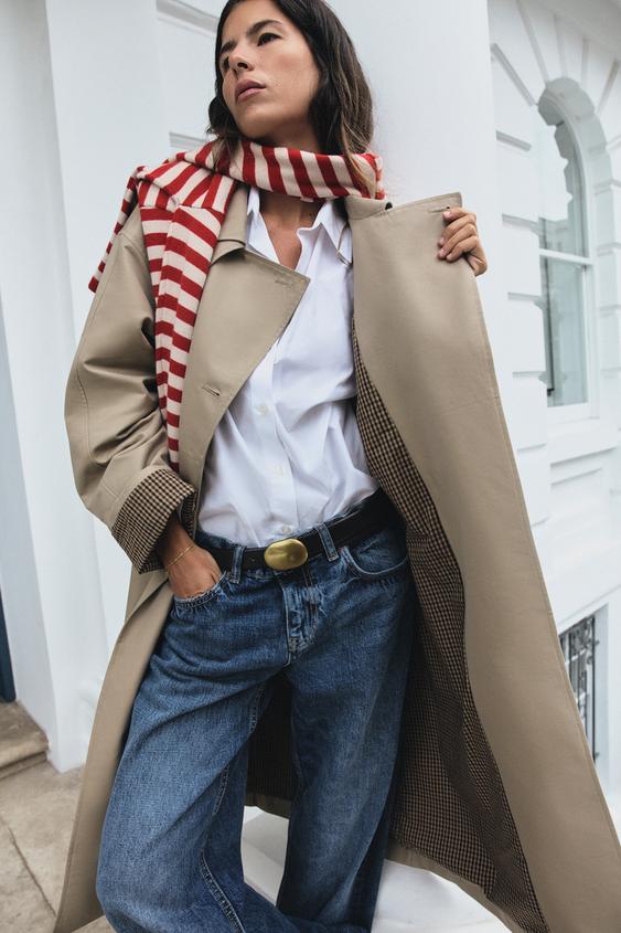 TRENCH À CEINTURE WATER REPELLENT - Marron clair de Zara - Image 3