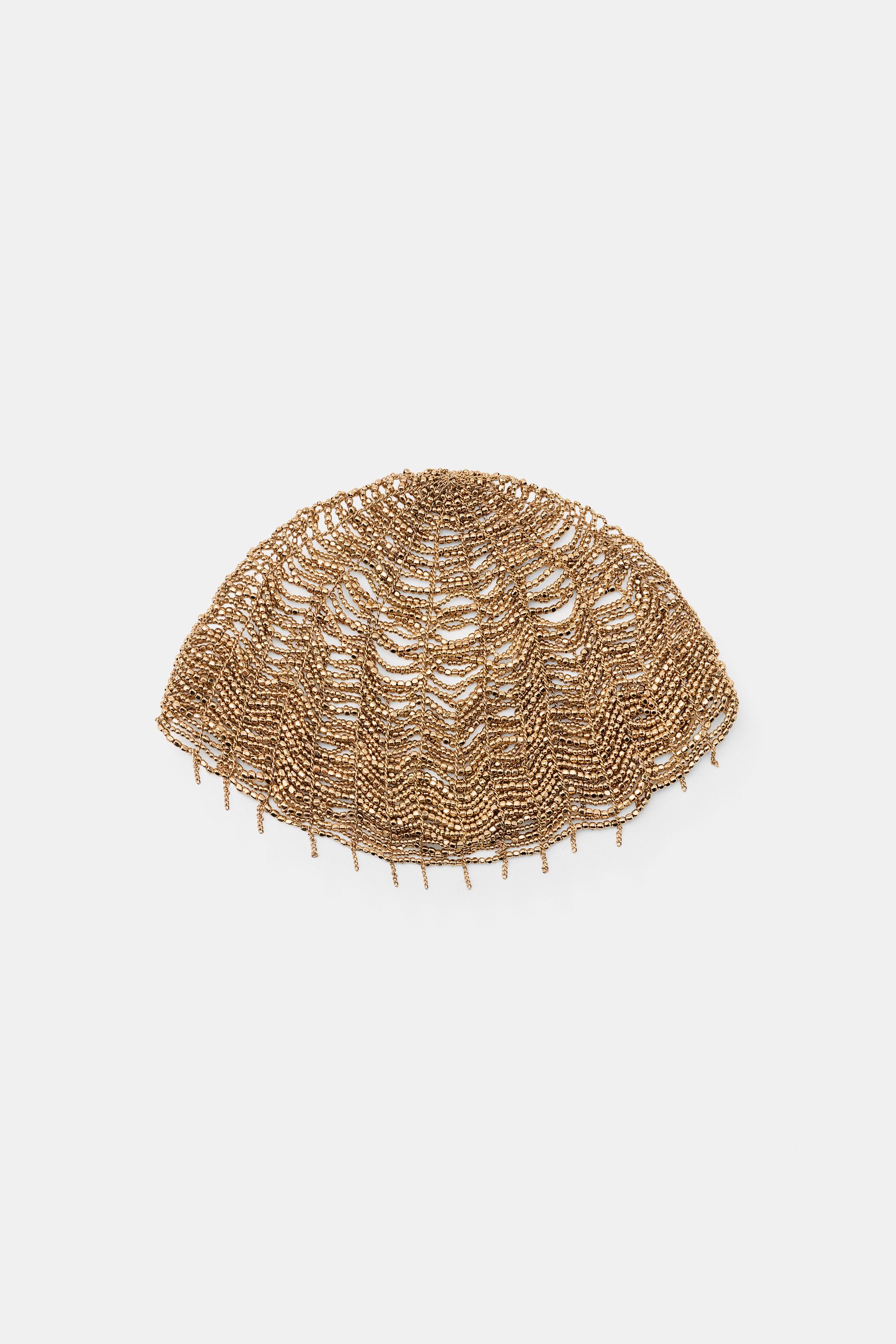 Zara LIMITED EDITION BEADED CHAIN HEADPIECE — фото 3