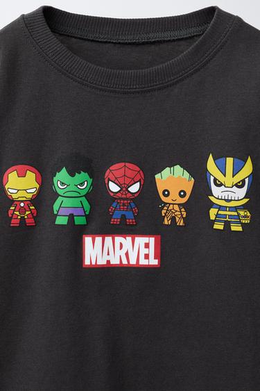 T-SHIRT IMPRIMÉ THE AVENGERS © MARVEL - Gris anthracite de Zara - Image 2