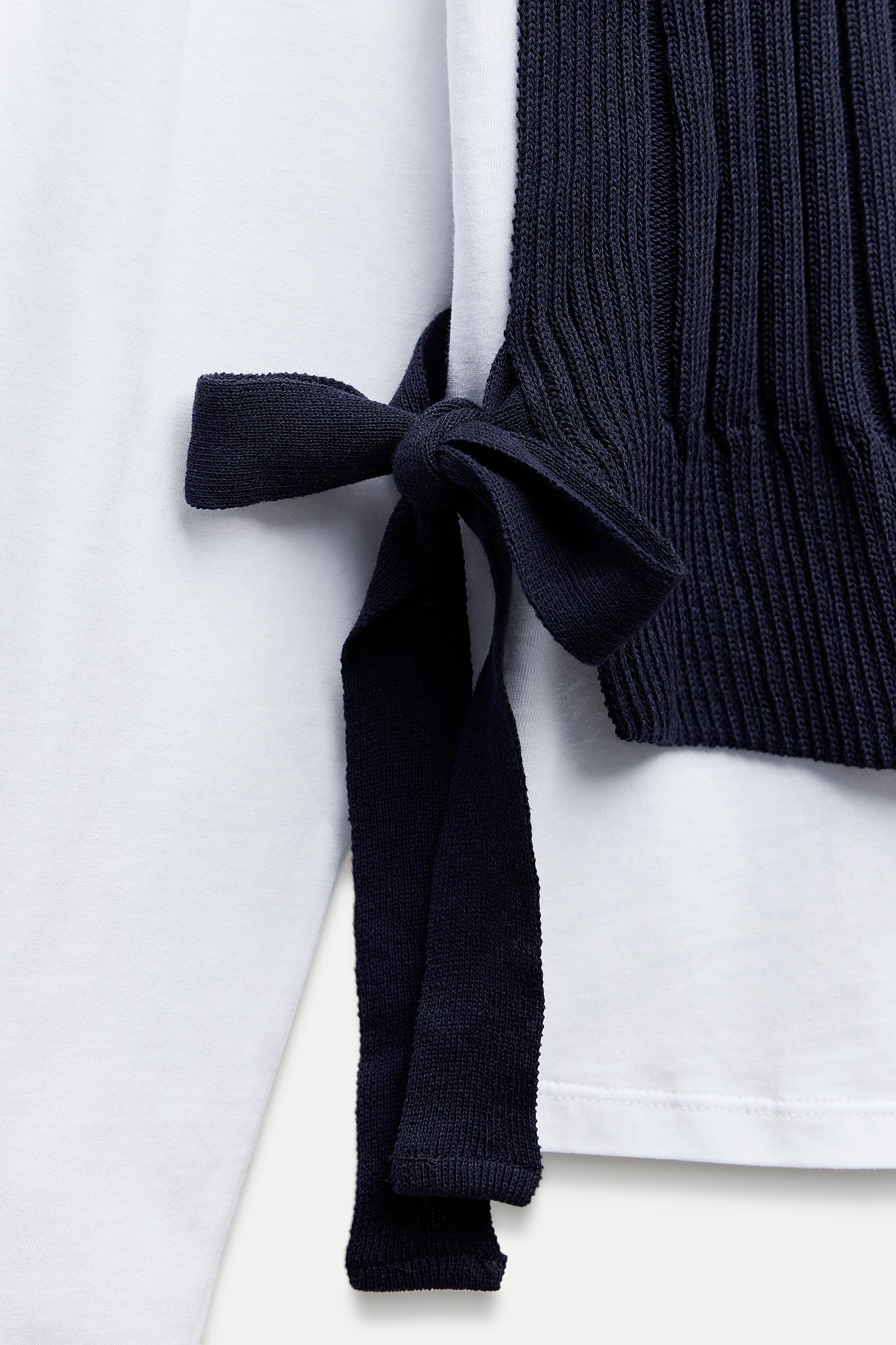 COMBINATION T-SHIRT WITH ZIPPER VEST - Dark navy | ZARA COMBINATION T-SHIRT WITH ZIPPER VEST - Dark navy | ZARA
