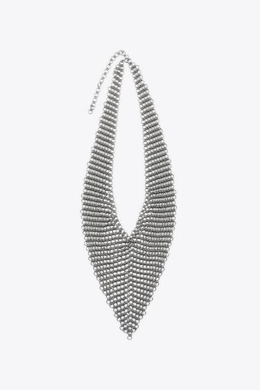 حزام معدني شبكي - فضي الخاص بـ Zara