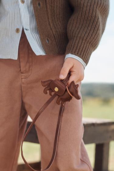 LIMITED EDITION LEATHER ANIMAL CHARM - Brown by Zara - Image 0