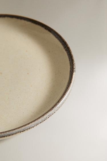 STONEWARE SIDE PLATE - Light ecru by Zara - Image 2