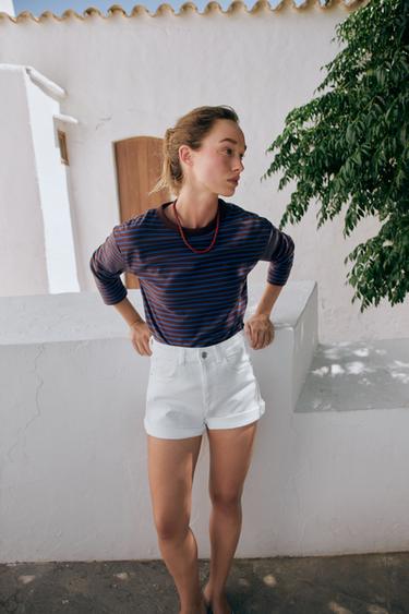 STRIPED LONG SLEEVE T-SHIRT - Stripes by Zara