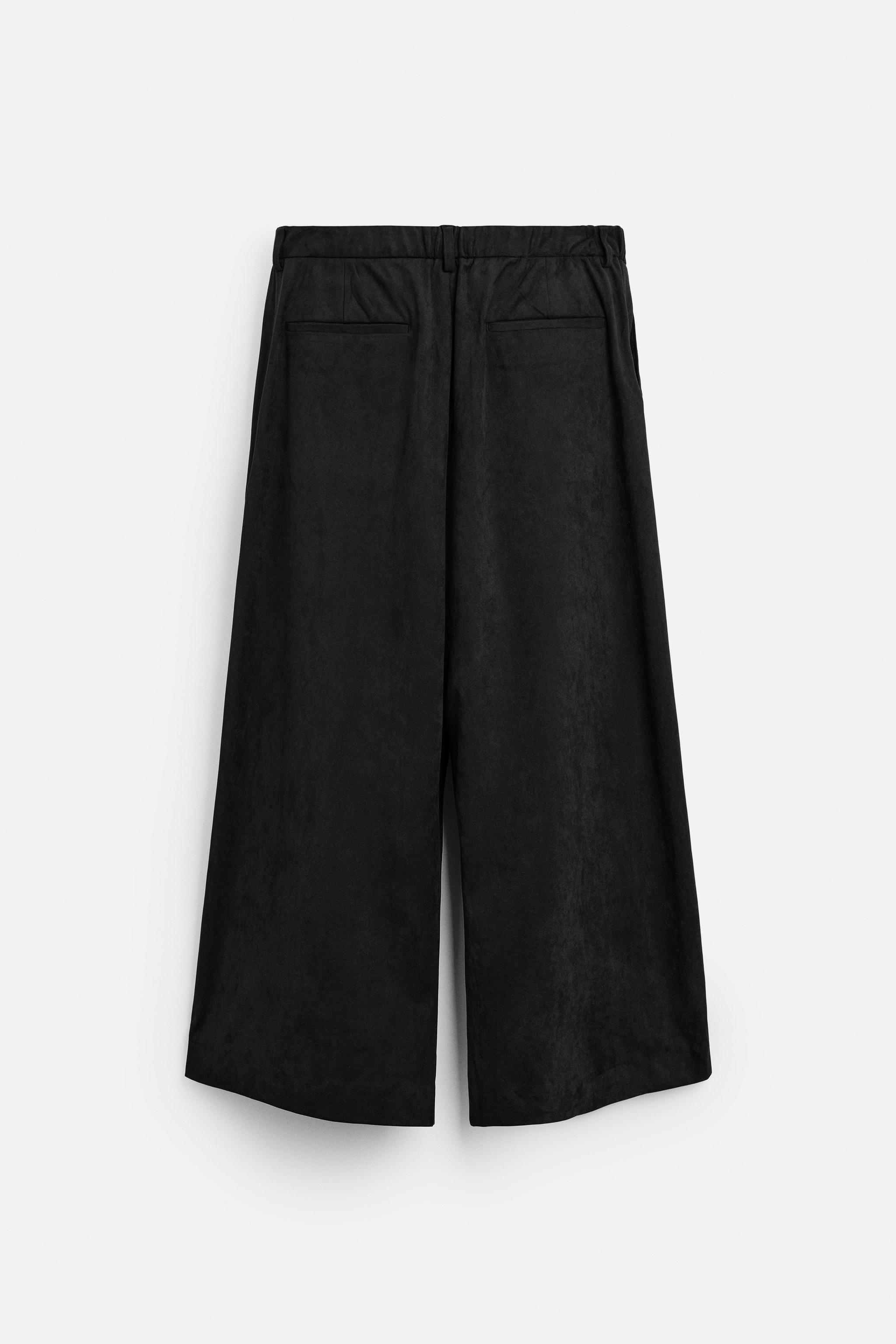 ☆ドイツ発*ZARA*新作*フェイクスエードストレートパンツ☆ STRAIGHT FIT パンツ - ブルー/インディゴ | ZARA Japan / 日本