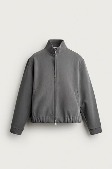 КУРТКА СВОБОДНОГО КРОЯ С ЗАСТЕЖКОЙ-МОЛНИЕЙ — СЕРЫЙ от Zara