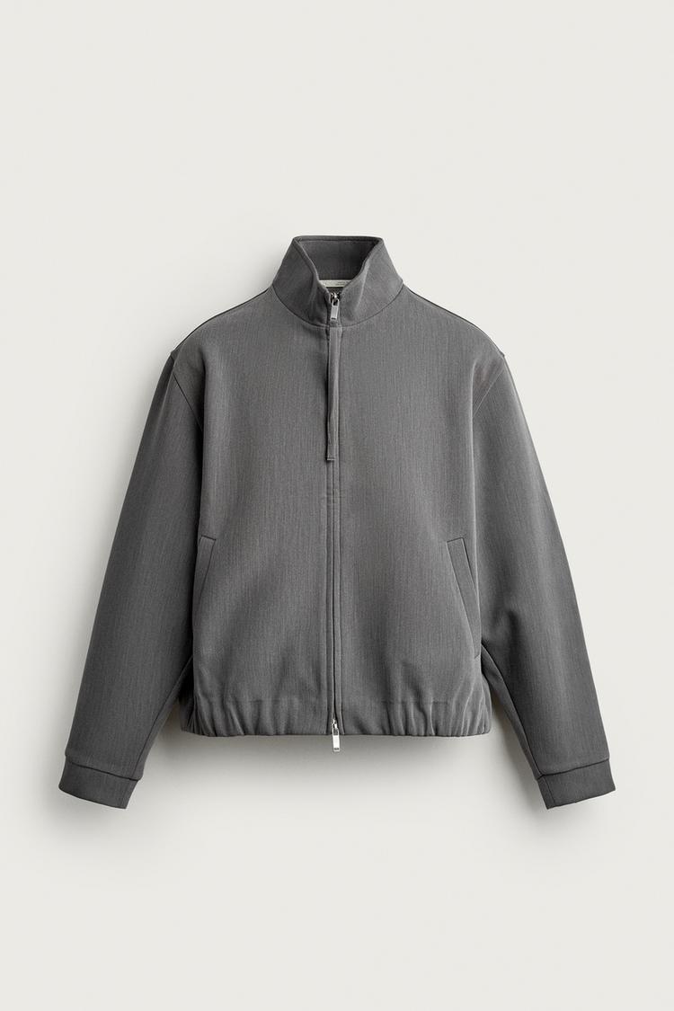 Chaqueta relaxed fit cremallera