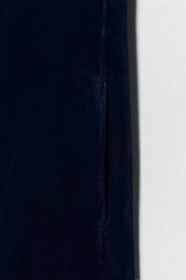 ROBE EN VELOUR SOSHIOTSUKI x ZARA - Bleu marine foncé de Zara - Image 7