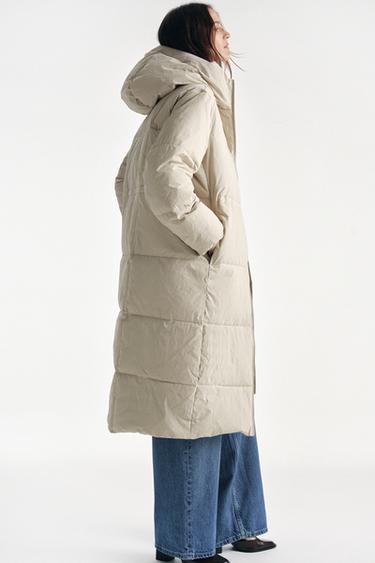 WATER-REPELLENT PUFFER JACKET ZW COLLECTION - Ecru by Zara - Image 3