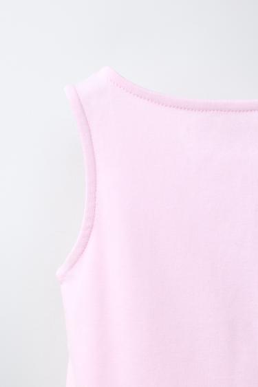 BUTTONED T-SHIRT - Pink by Zara