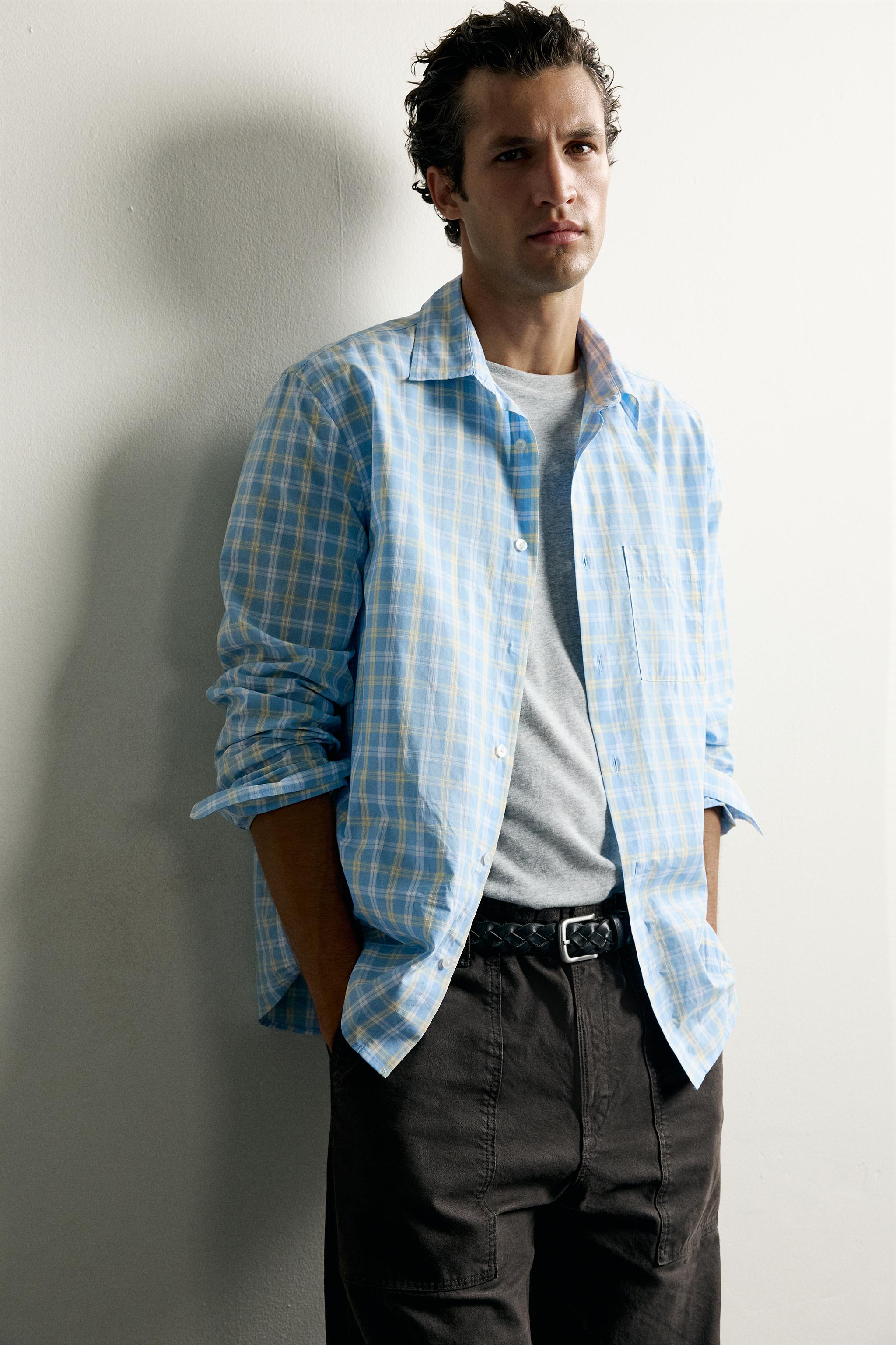 CHEMISE COUPE REGULAR À CARREAUX