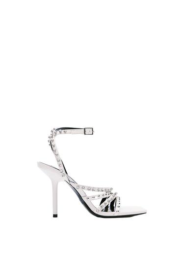 HIGH-HEEL STUDDED SANDALS