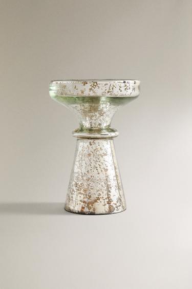 Zara ANTIQUE CHRISTMAS TALL TEALIGHT HOLDER - Silver