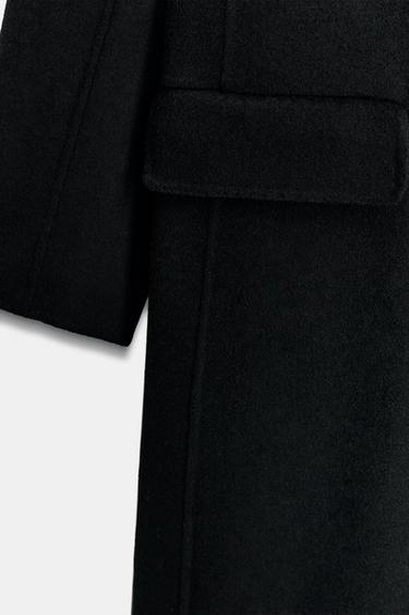 MANTEAU MÉLANGE LAINE ZW COLLECTION ÉDITION LIMITÉE - Noir de Zara - Image 7