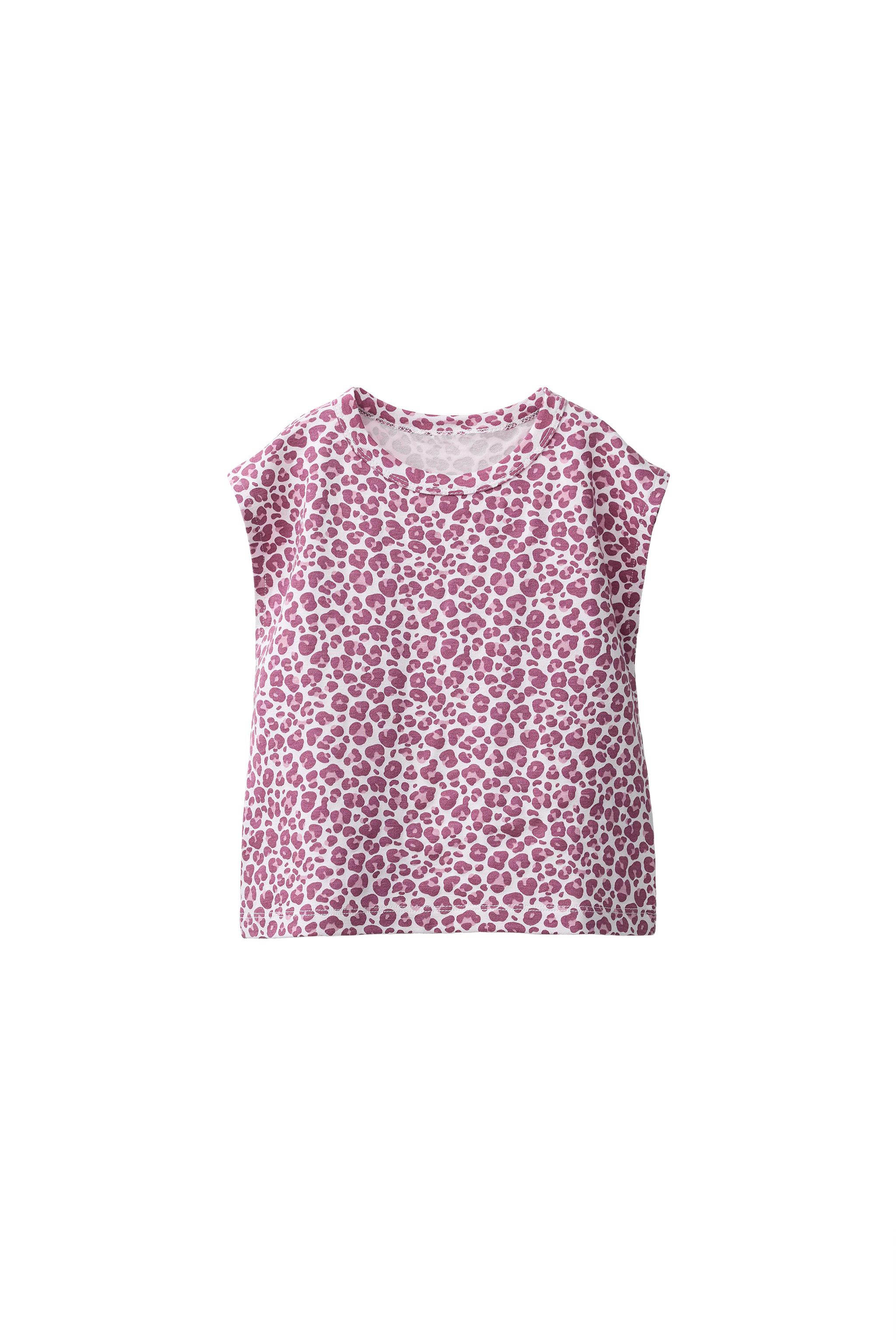Écru PETITE FILLE Lot de 2 manches longues en coton à motif léopard Écru PETITE FILLE Lot de 2 manches longues en coton à motif léopard