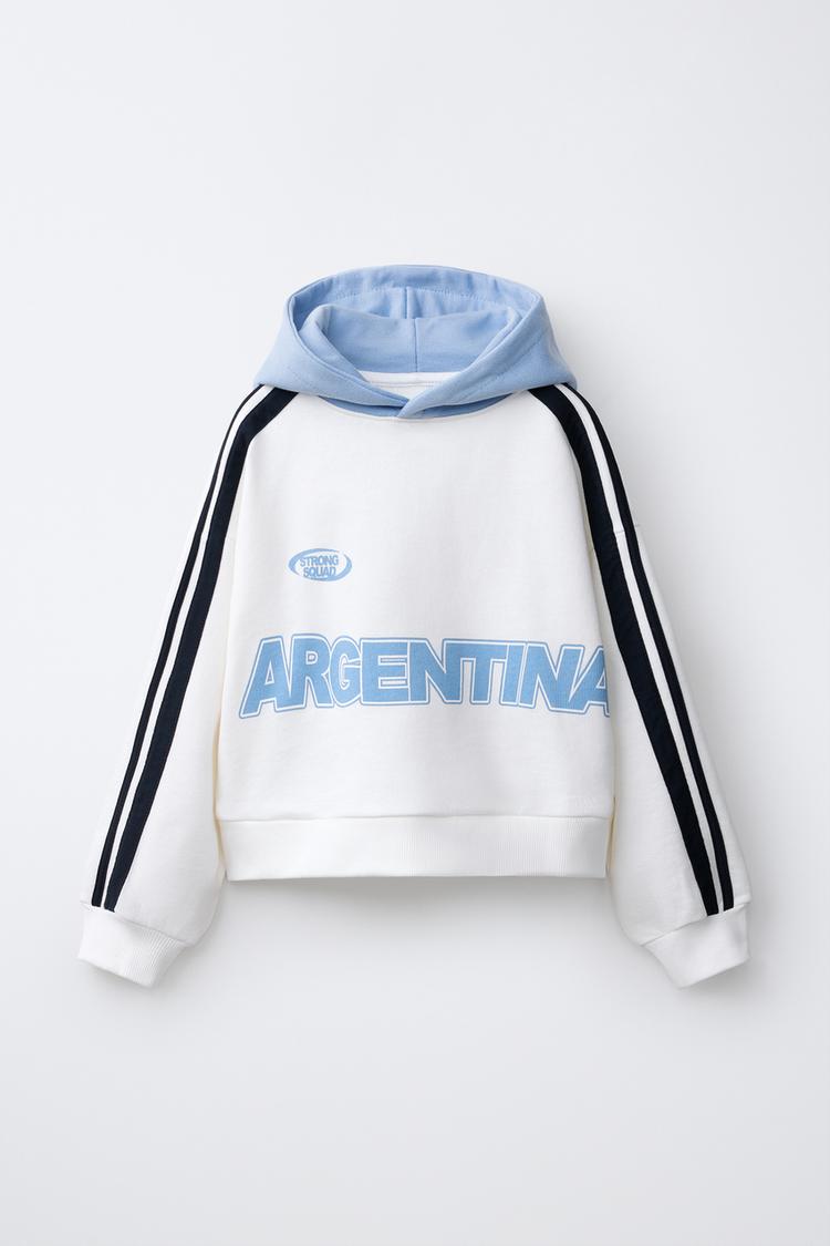 SUDADERA CAPUCHA ESTAMPADO ARGENTINA