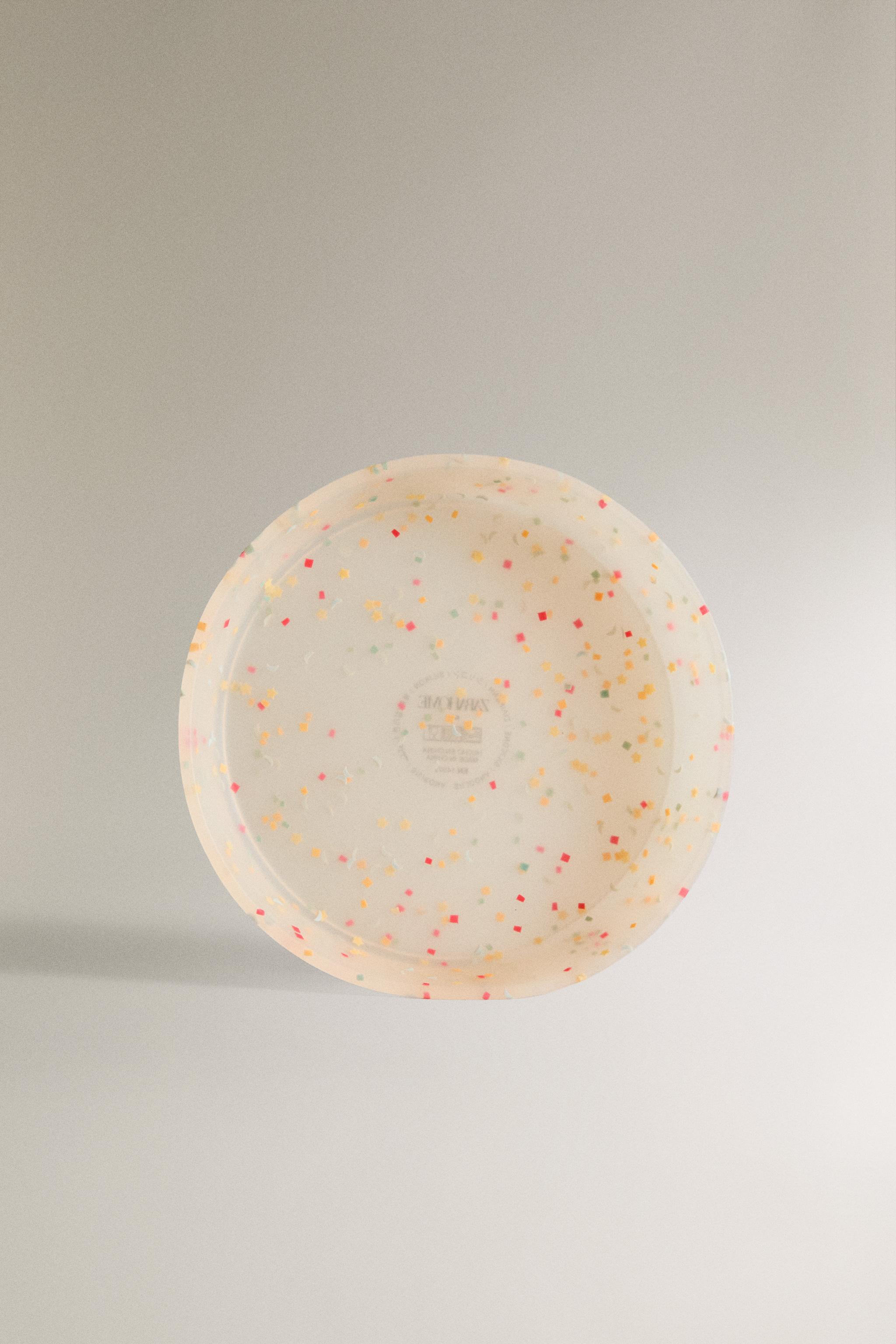 ASSIETTE ENFANT SILICONE CONFETTIS