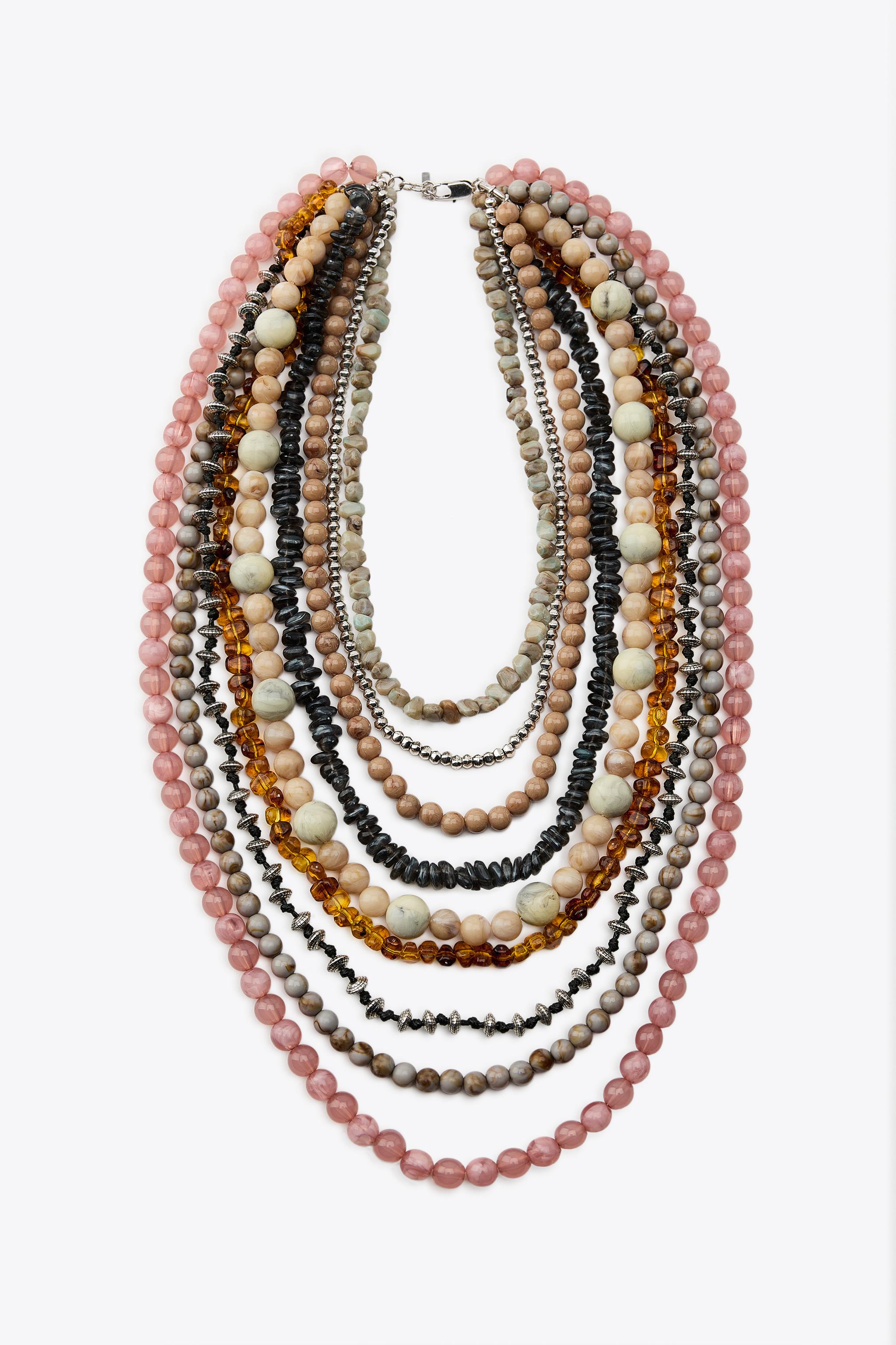MUKTI-STRAND BEAD NECKLACE - Multicolored | ZARA United States