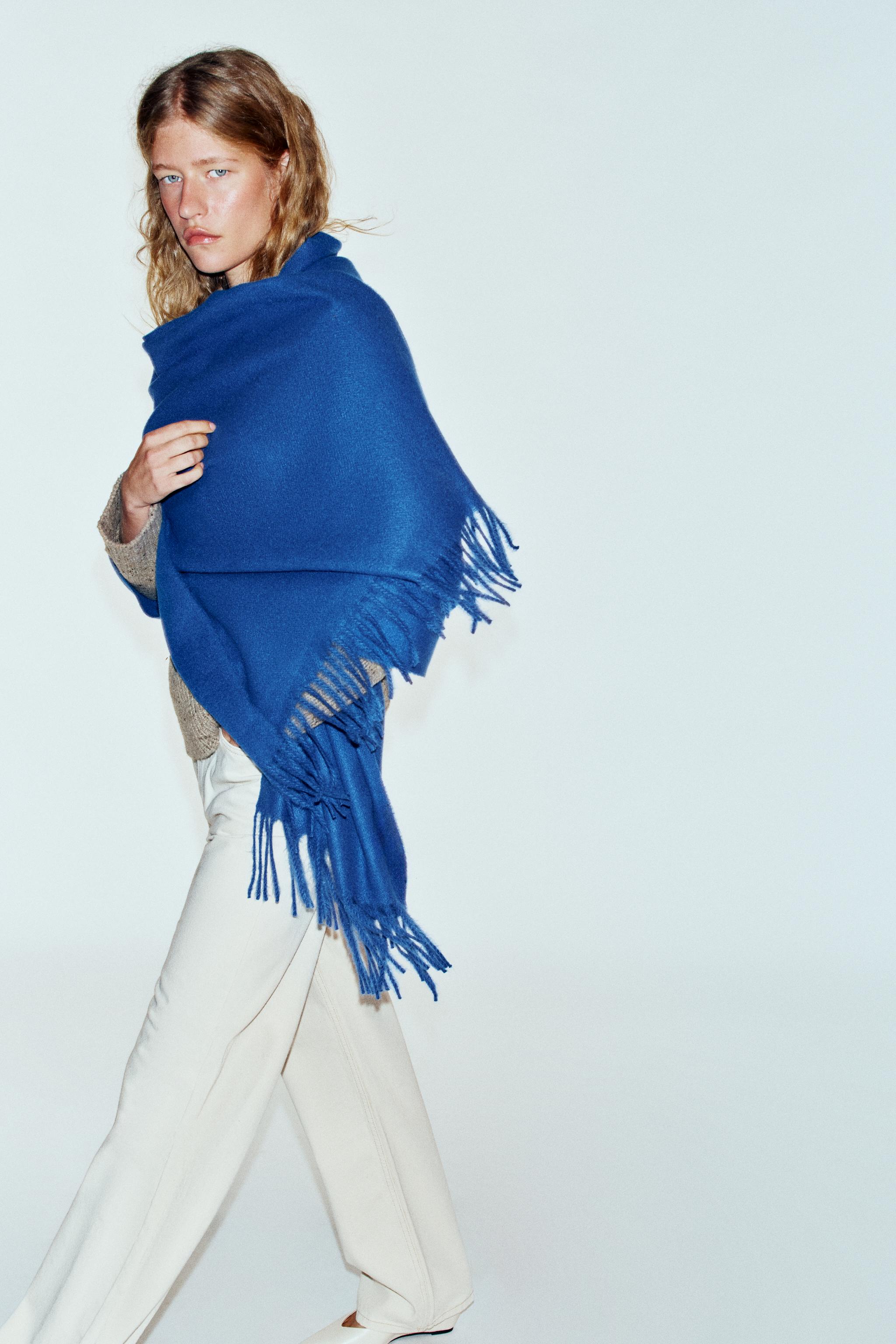 FOULARD DOUX À FRANGES