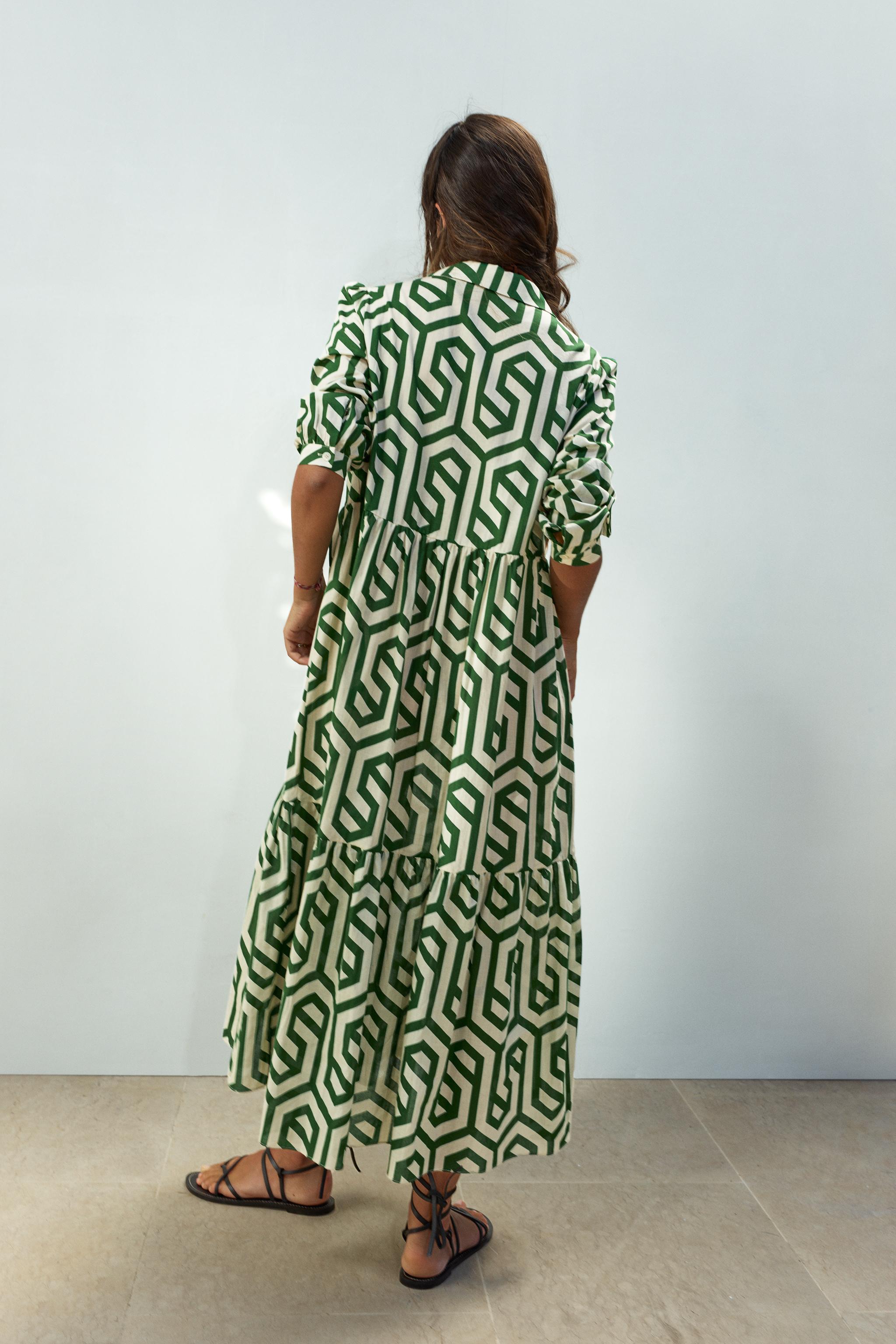 Geometric print dress zara hotsell