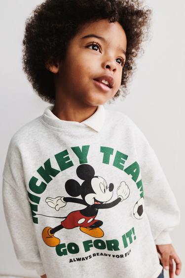 ÁO NỈ HỌA TIẾT CHUỘT MICKEY © DISNEY - Màu ghi xám từ Zara