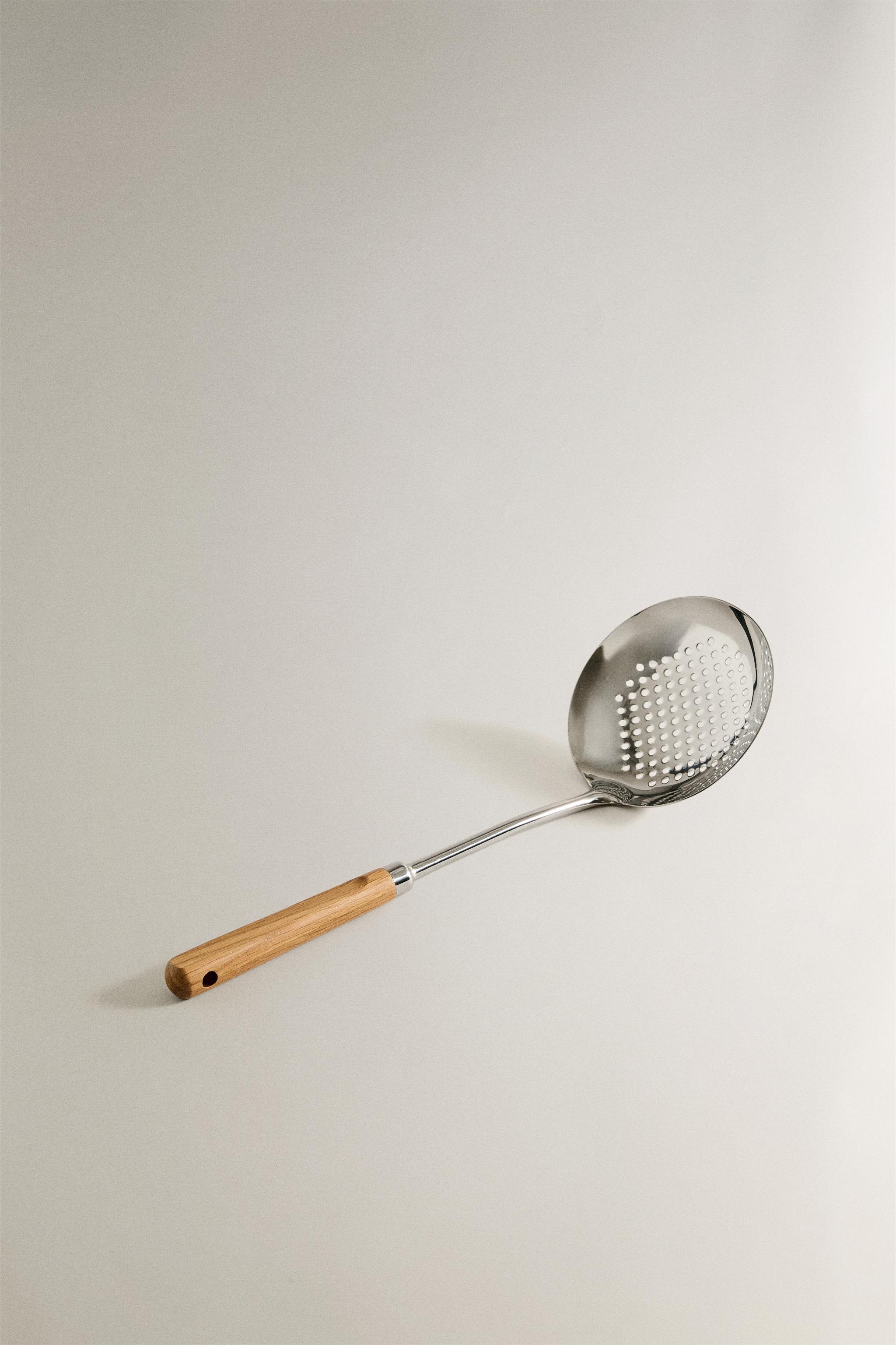 OAK WOOD STEEL SKIMMER — Light brown