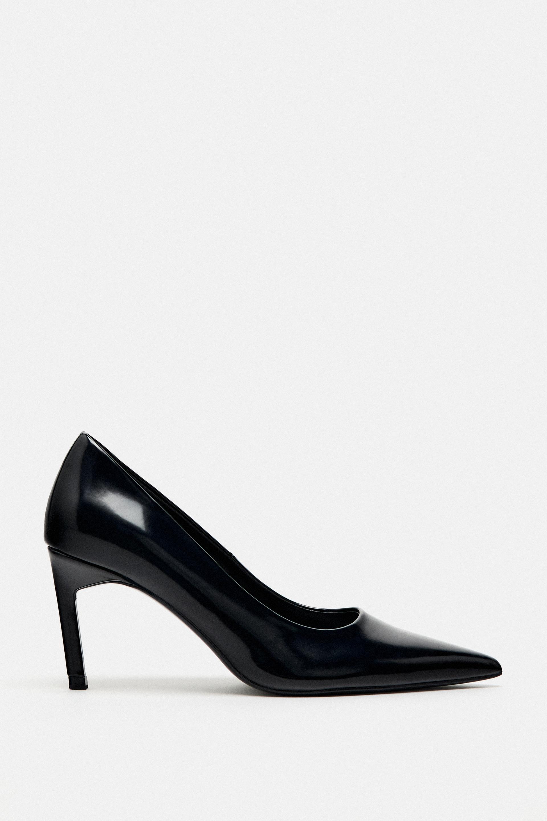 Medium heel black shoes Clearance