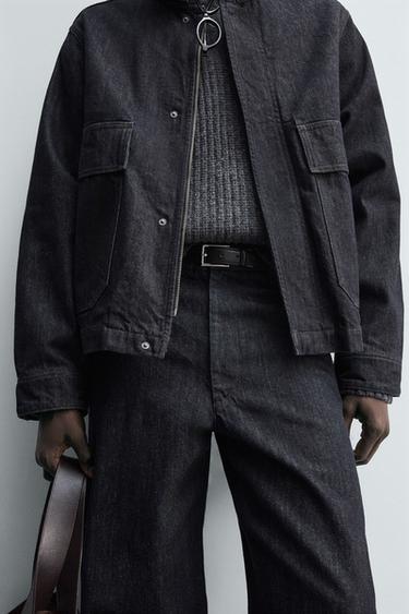 VESTE EN JEAN À POCHES - Indigo de Zara - Image 4