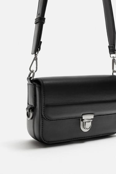 TEXTURE CROSSBODY BAG - Black by Zara - Image 4