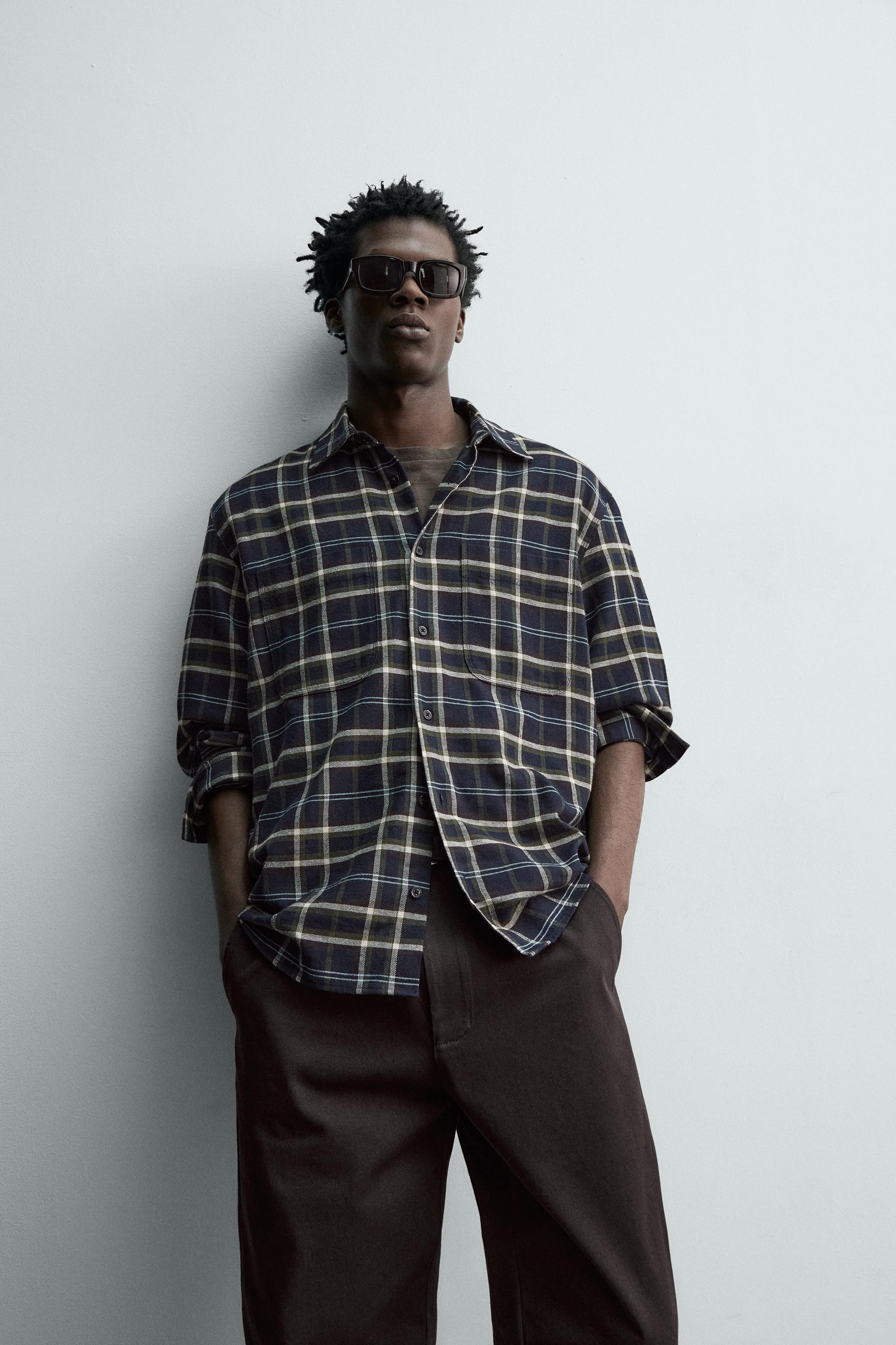 CHEMISE À CARREAUX EN FLANELLE