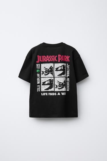 T-SHIRT RELIEF JURASSIC PARK © - Noir de Zara - Image 1