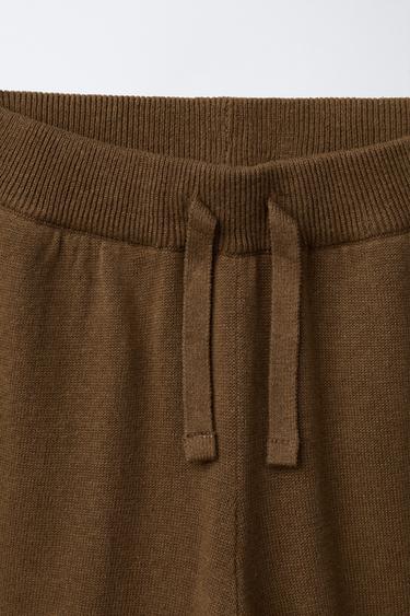 SHORT EN POINT LIN ET COTON - Tabac de Zara - Image 2