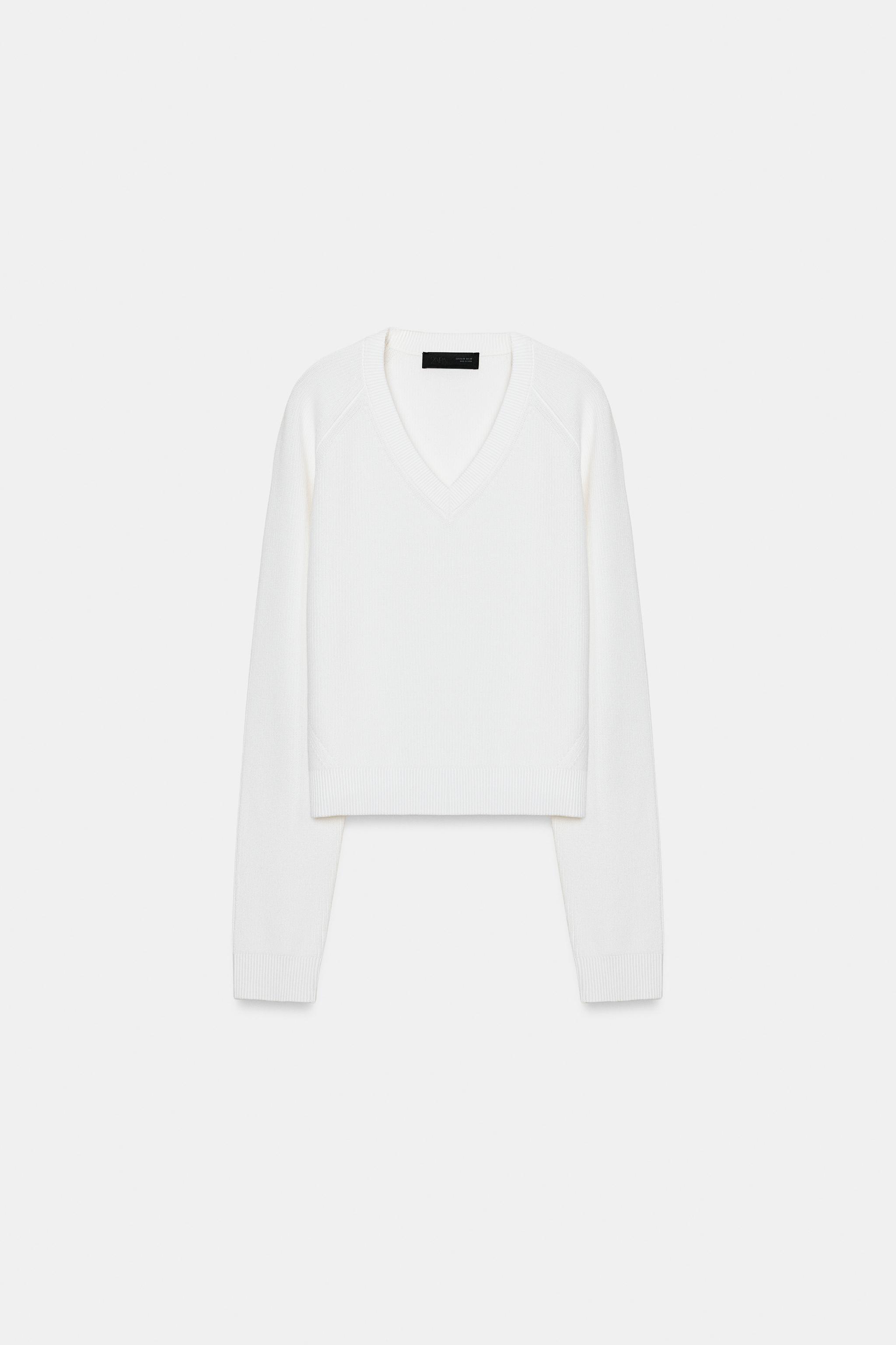 PULL EN MAILLE COL V