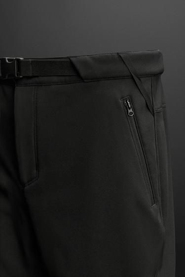 TECHNICAL TROUSERS WITH BELT - Black by Zara - Image 8