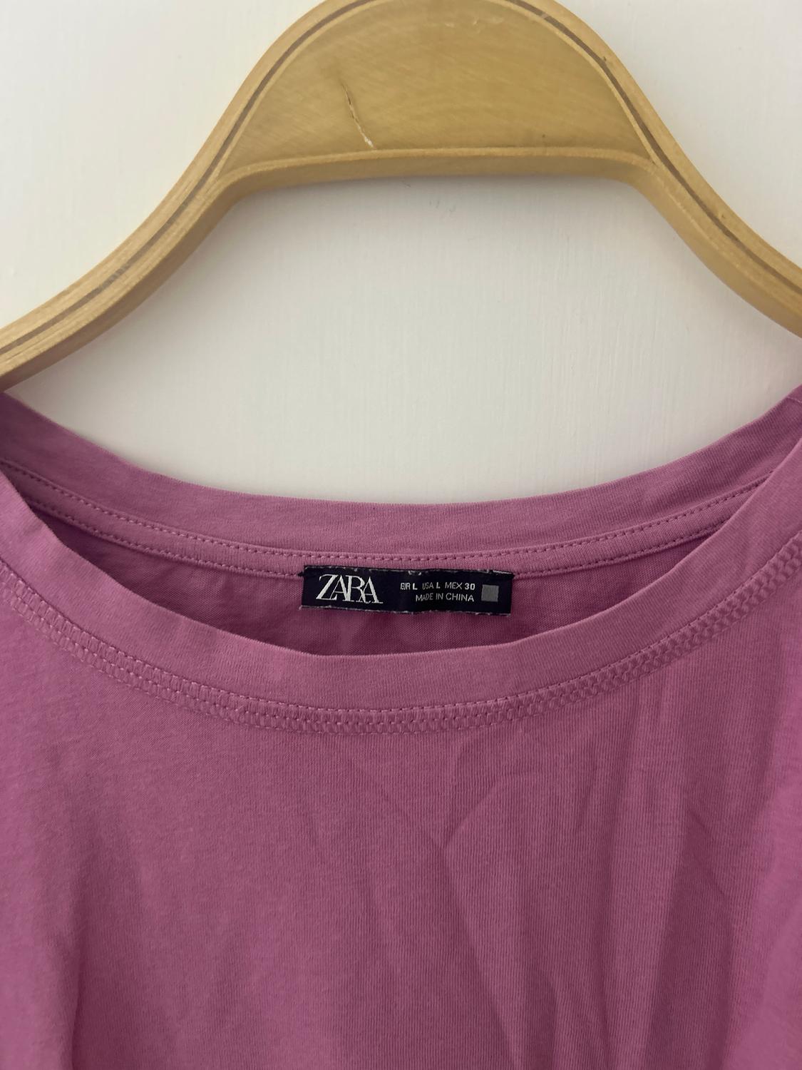 T-SHIRT WITH PLEATED RUFFLE TRIMS - Image 2