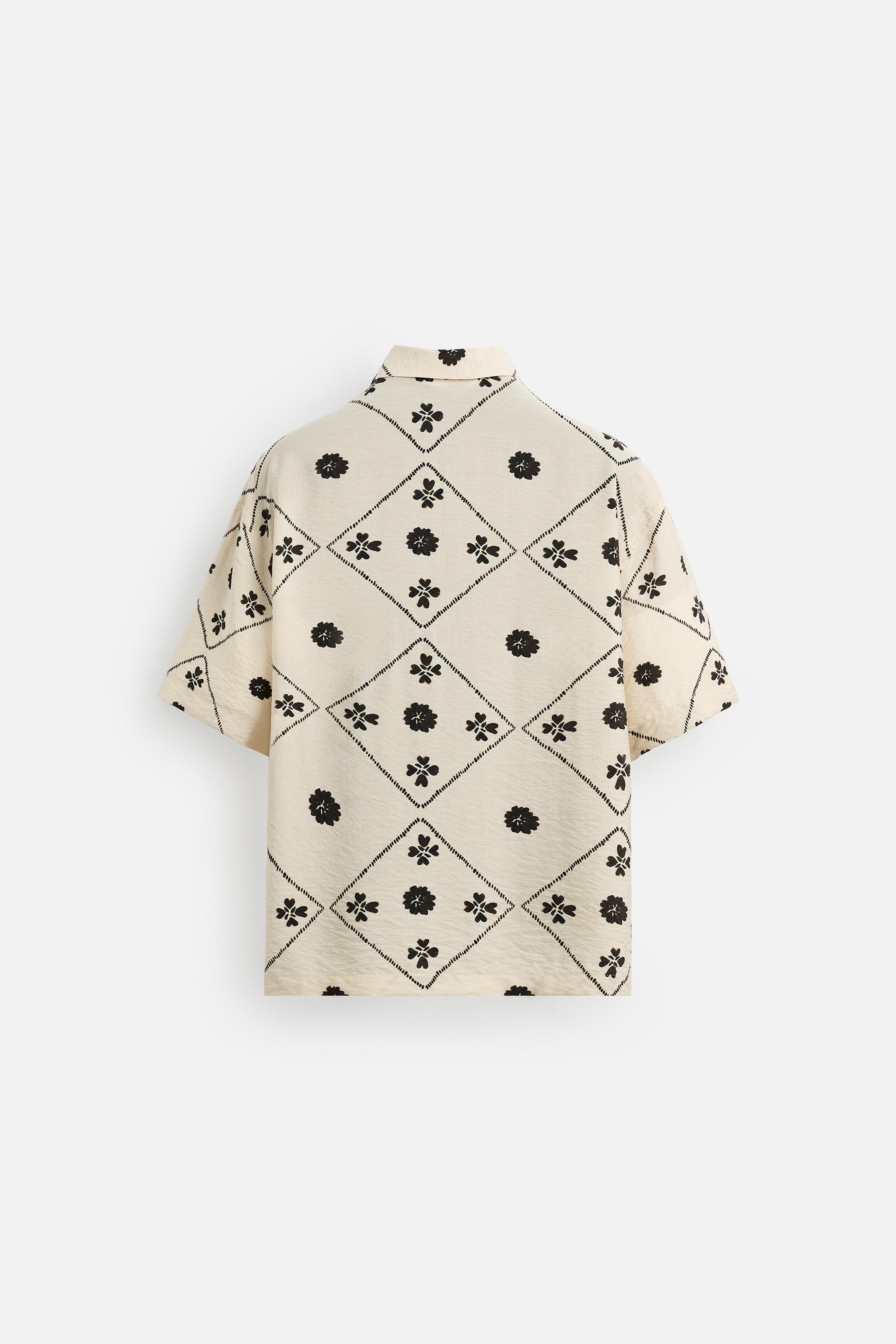 CHEMISE À IMPRIMÉ CONTRASTE