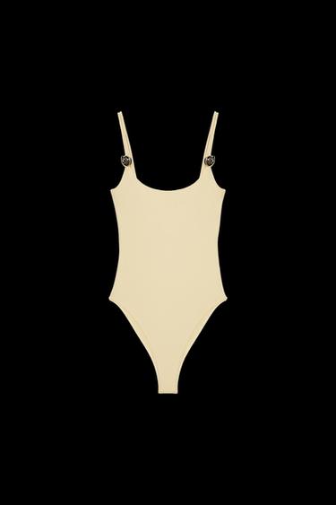 BODY POLIAMIDA CARACOLA - Amarillo de Zara