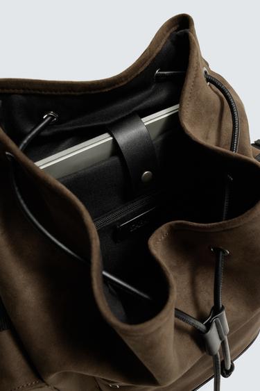 MULTI-POCKET BACKPACK - Brown by Zara - Image 5