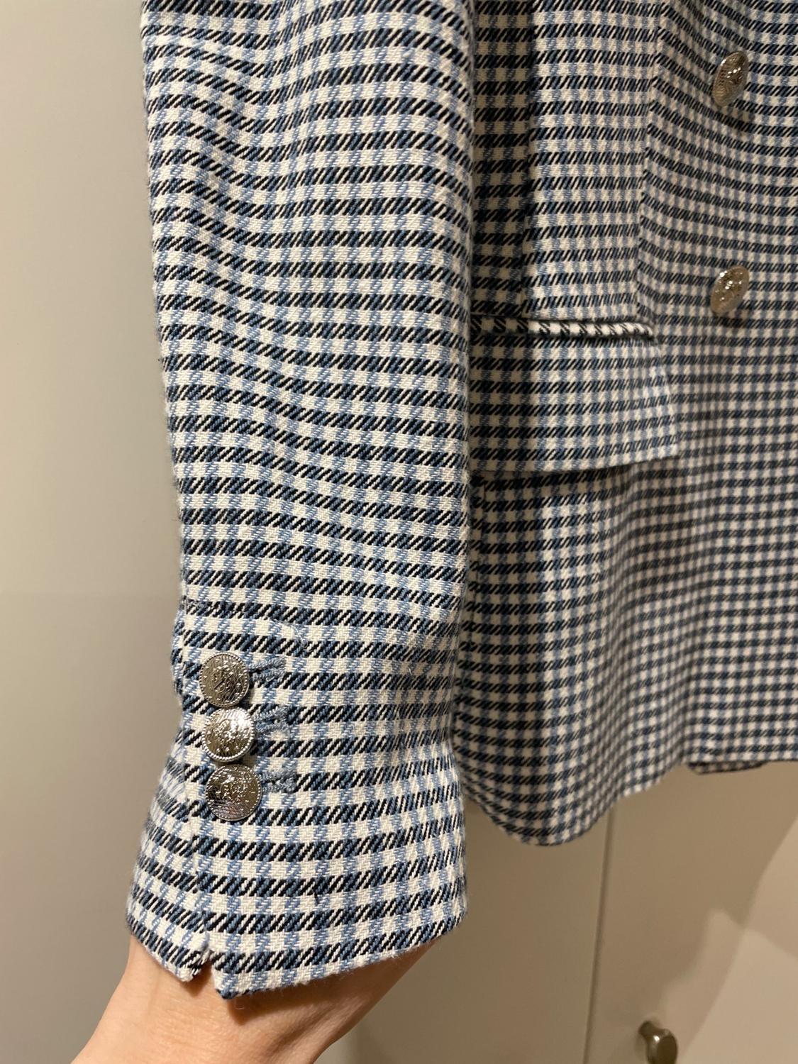 HOUNDSTOOTH DOUBLE-BREASTED BLAZER - Image 4