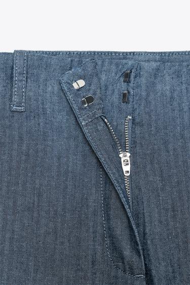 ZW COLLECTION RELAXED TROUSERS - Blue by Zara - Image 7