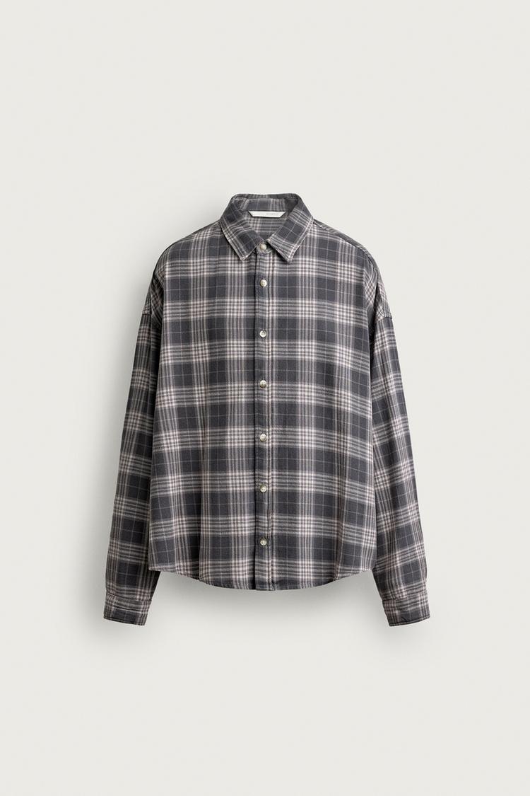 Camisa boxy fit cuadros