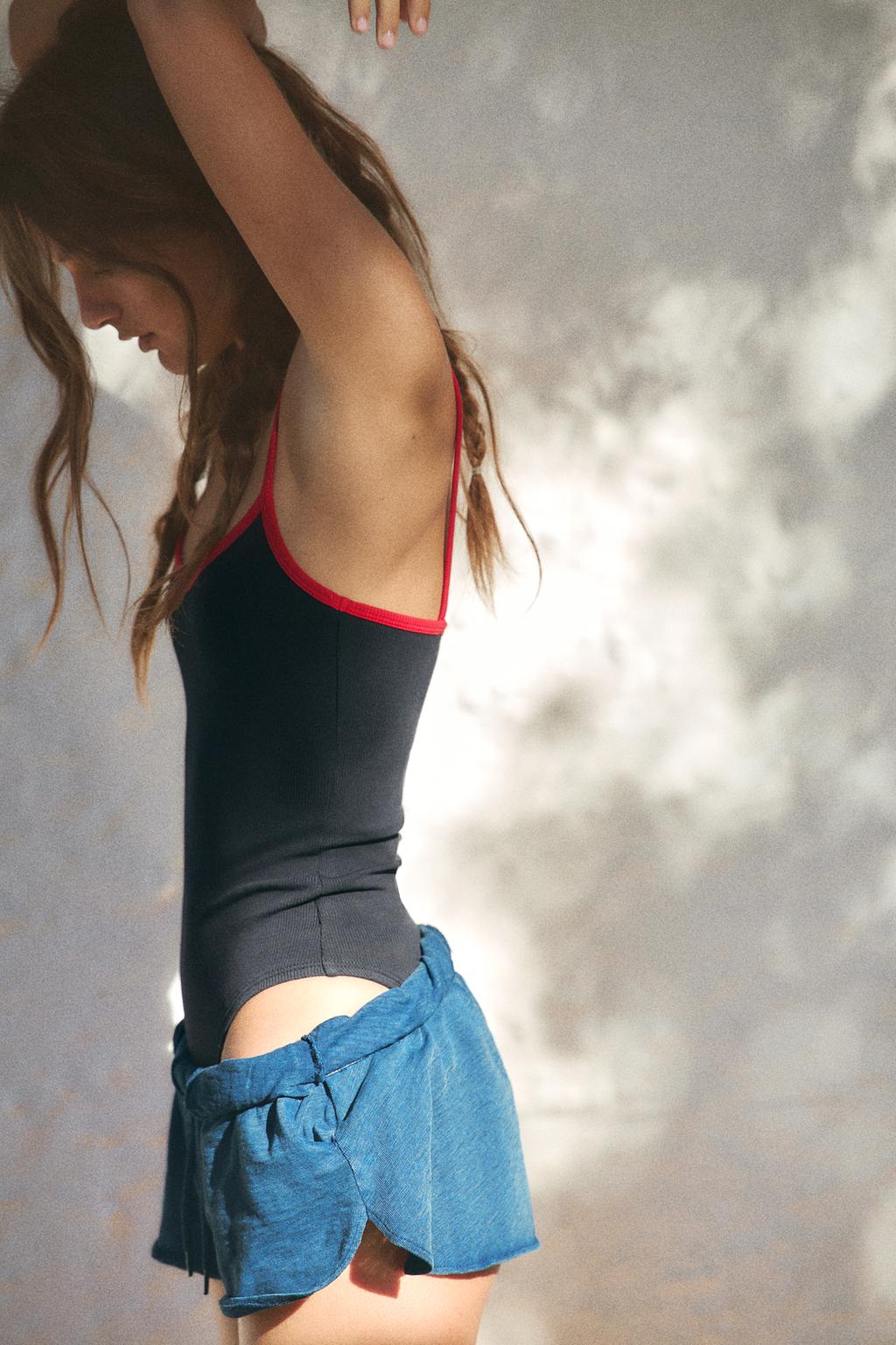 CONTRAST TRIM BODYSUIT - image 2