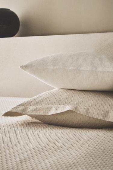 CUSHION COVER WITH POLKA DOT DESIGN - Beige by Zara