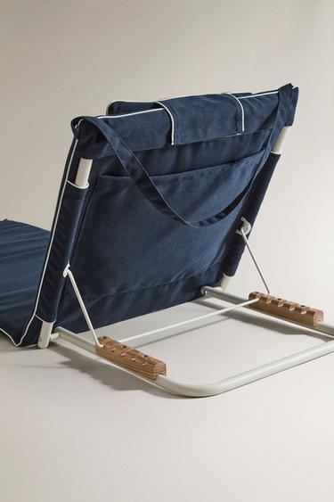 FOLDING BEACH GROUND LOUNGER - Blue by Zara - Image 2