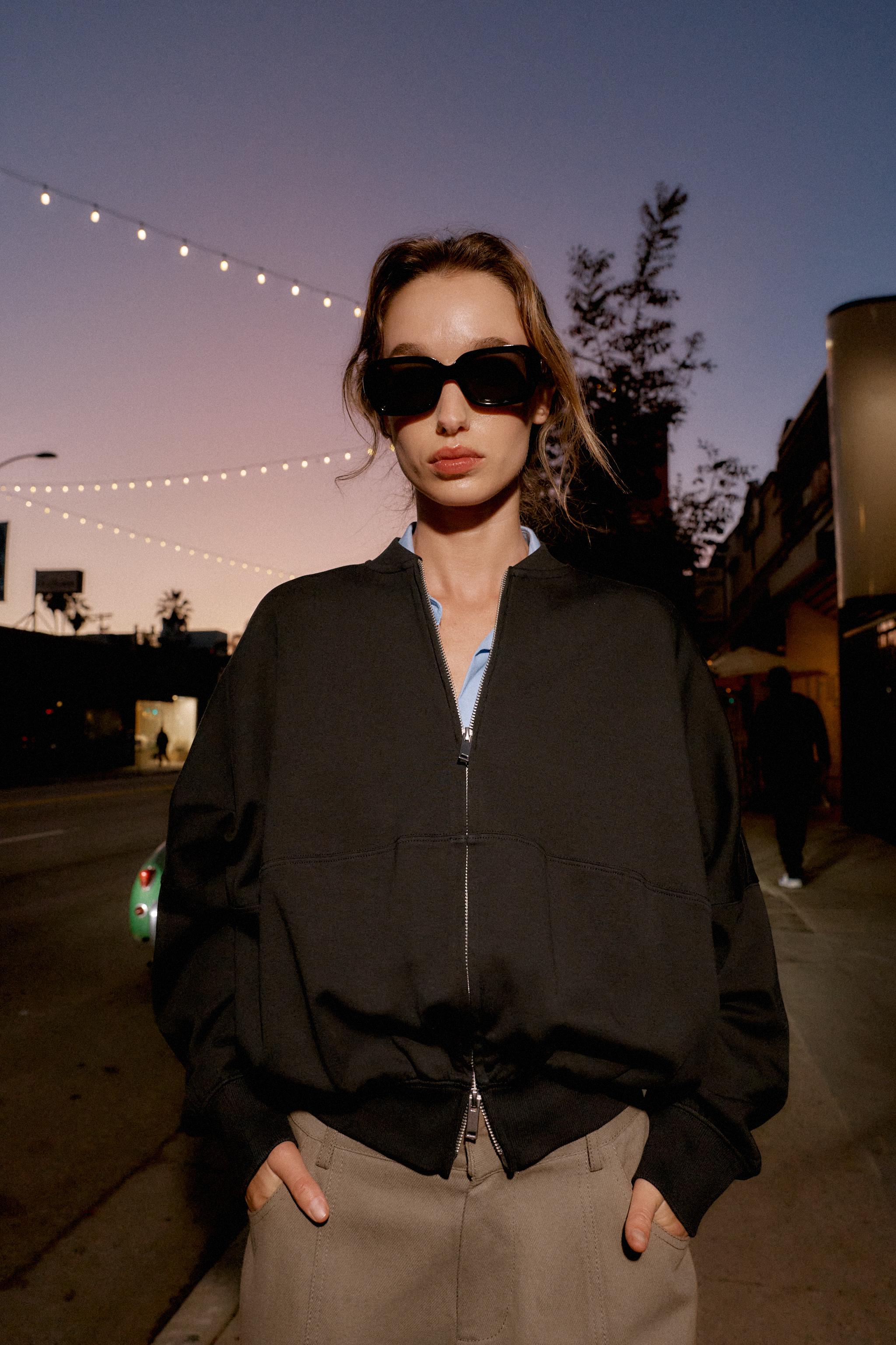 INTERLOCK BOMBER JACKET