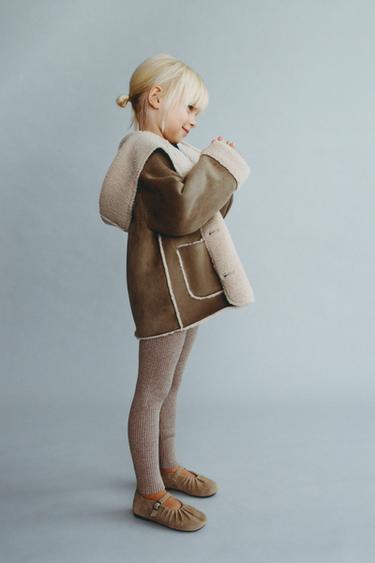 RIB KNIT LEGGINGS - Sand / Marl by Zara