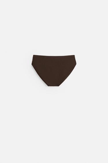 MAILLOT DE BAIN SLIP - Marron de Zara - Image 6