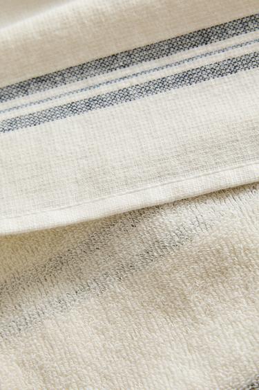 STRIPED BEACH SARONG TOWEL - Navy blue by Zara