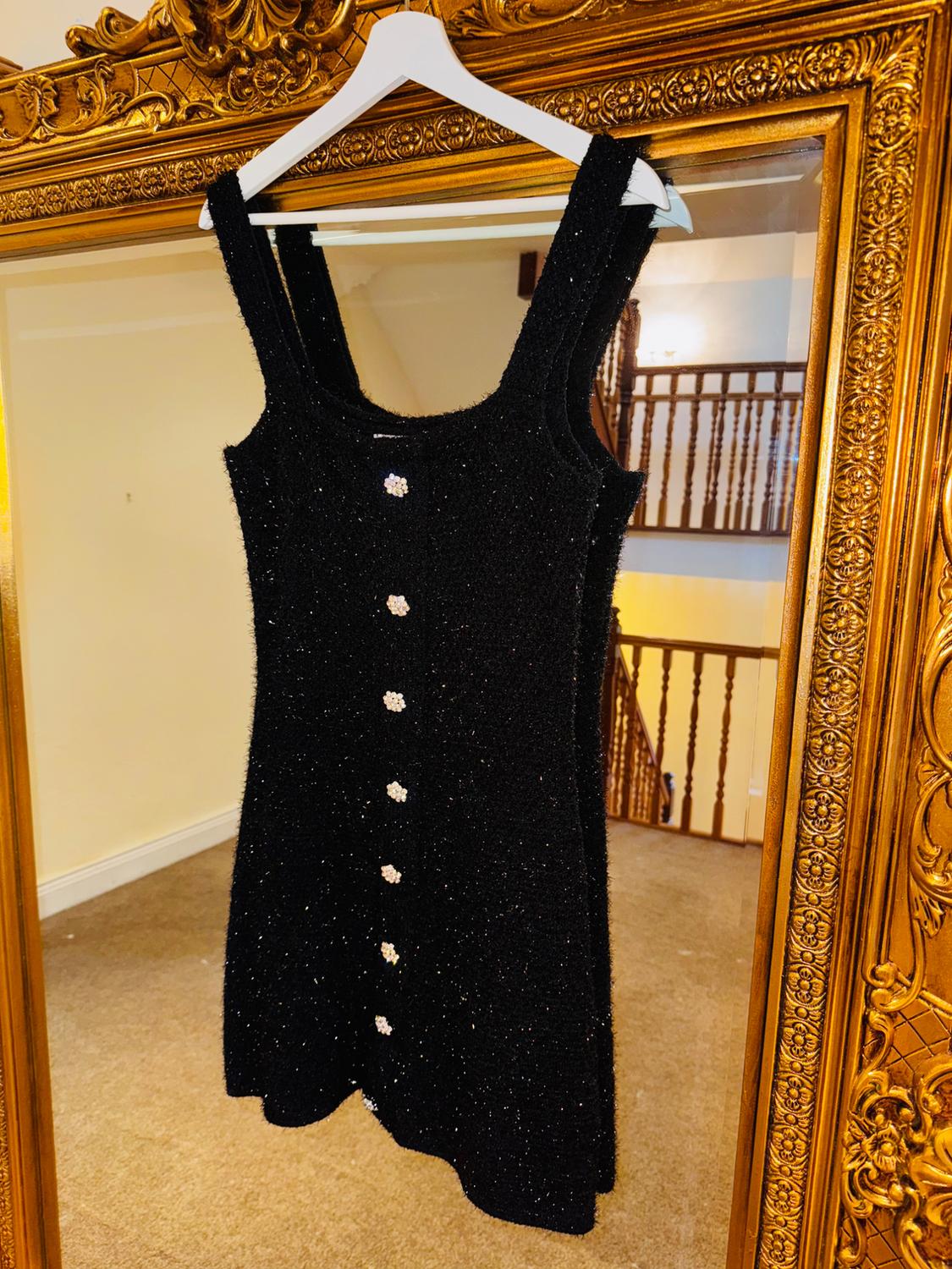 RHINESTONE BUTTON DRESS - Image 5