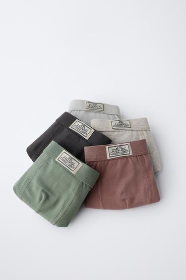 3-6 ANS/ LOT DE CINQ BOXERS ÉTIQUETTE - Multicolore de Zara - Image 5